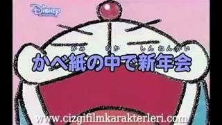 Doraemon – Duvar Kağıdında ki Yılbaşı Partisi