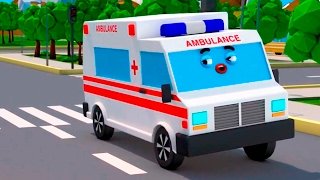 Ambulans, Kamyon ve Yarış Arabası – 3D Eğitici Çizgi Film – Akıllı Arabalar