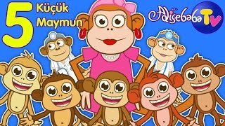 Beş Küçük Maymun – Bebek Şarkıları – Çocuk Şarkıları