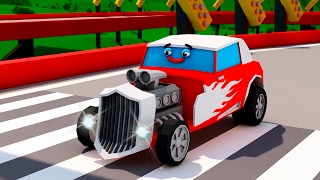 Kırmızı Yarış Arabası ve Polis Arabası – Akıllı Arabalar