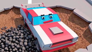 Kırmızı Yarış Arabası ve Polis arabası – Eğitici Çizgi Film – Akıllı Arabalar