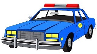 Polis Arabası, Kamyon çekici ve Kamyon – Eğitici Çizgi Film – Akıllı Arabalar