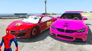 Fran Yeni Arabayı Çok Seviyor Şimşek McQueen Örümcek Adam