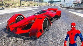 Şimşek McQueen ve Örümcek Adam Çabuk Hızlanan Yarış Arabası İle