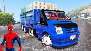 Şimşek McQueen ve Örümcek Adam Süper Transit Araba İle