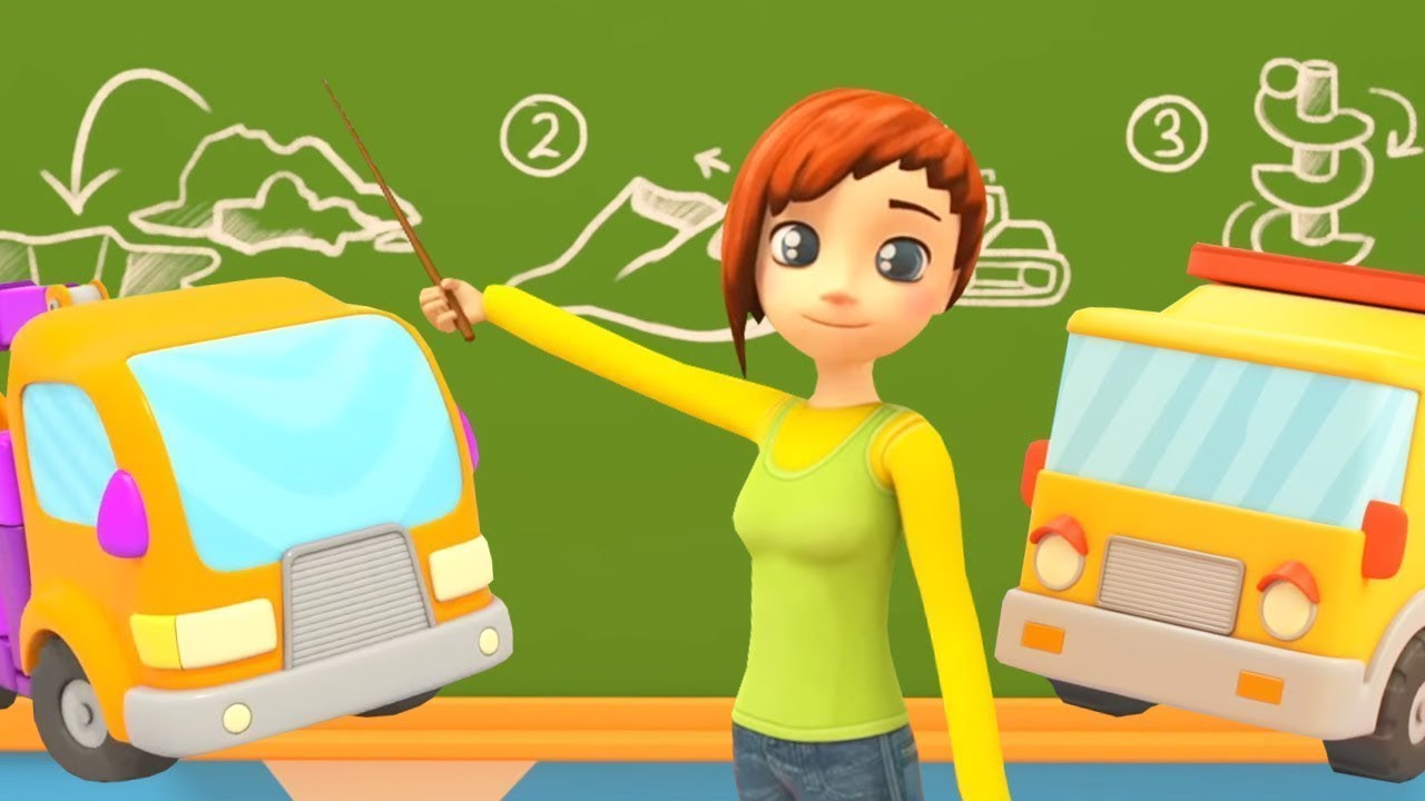 Araba Okulu – İş arabalara ders veriyoruz! Eğitici çocuk dizisi